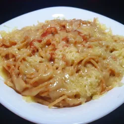 Spaghetti de queso (Gouda)