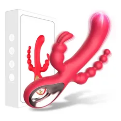 Vibrador de Conejo Multi-Estimulación "Rose Red Pro"
