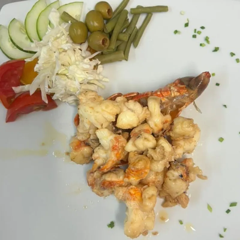 Langosta entera grillé