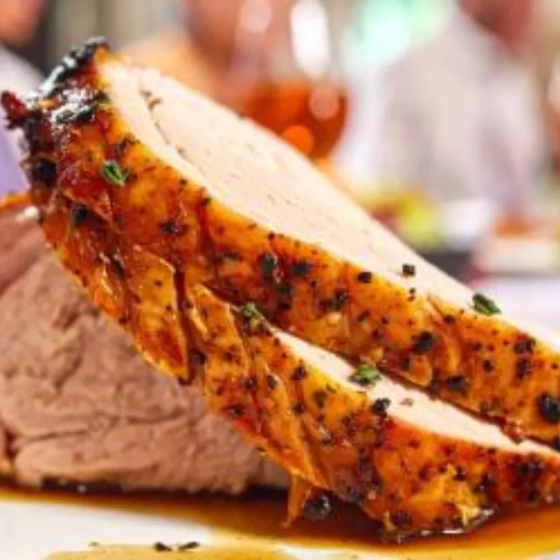 Lomo de cerdo ahumado grillé
