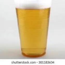 Vaso de cerveza cristal dispensada
