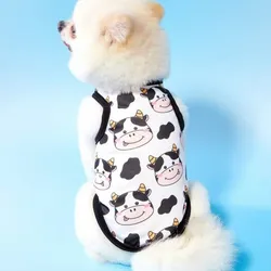 Camiseta de Vaquitas color Blanca y Negra