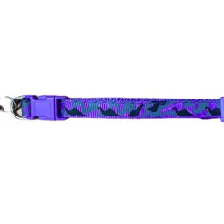 Collar Color morado con Manchas de Colores