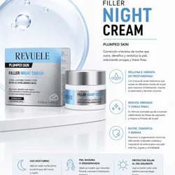 Crema de noche con 4 veces Ácido Hialurónico