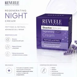 Crema de noche regeneradora  PÉPTIDOS Y RETINOL
