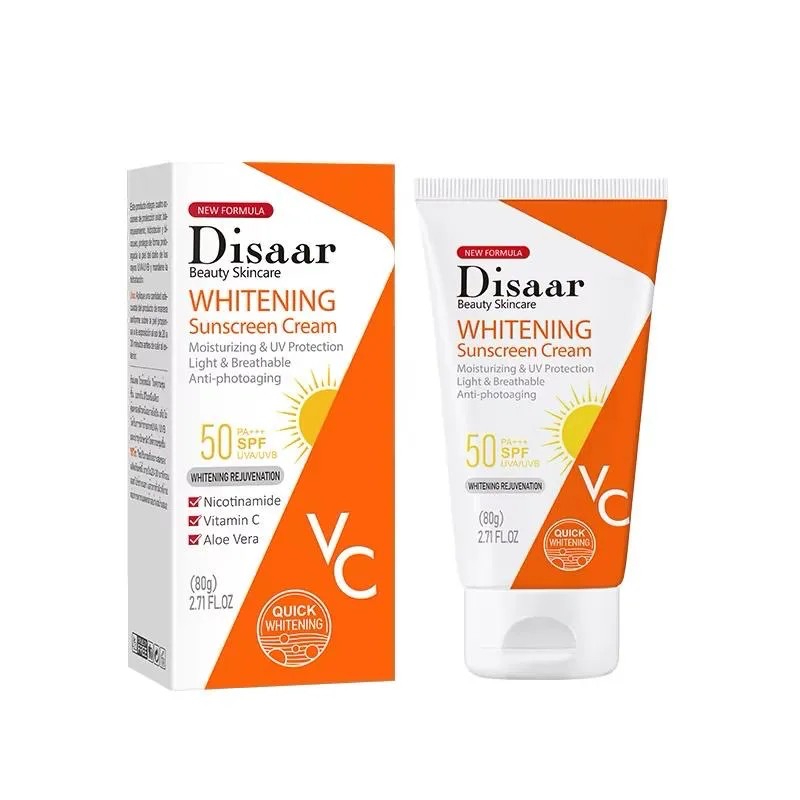 Crema solar facial y corporal aclarante