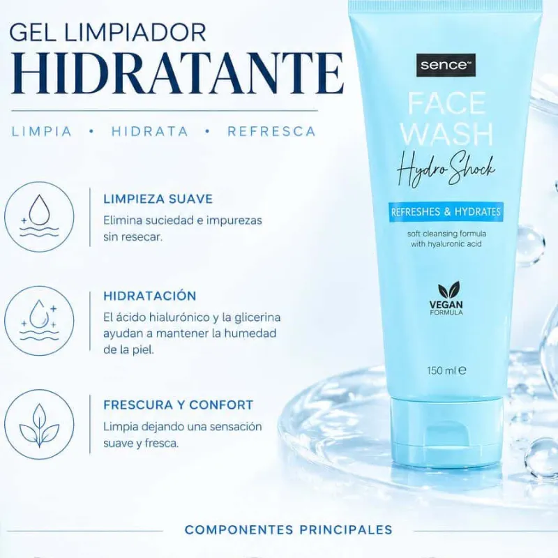 Gel limpiador antiedad