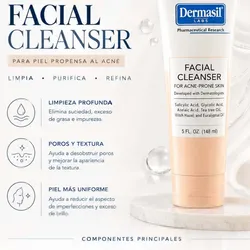 Gel limpiador para pieles acneícas