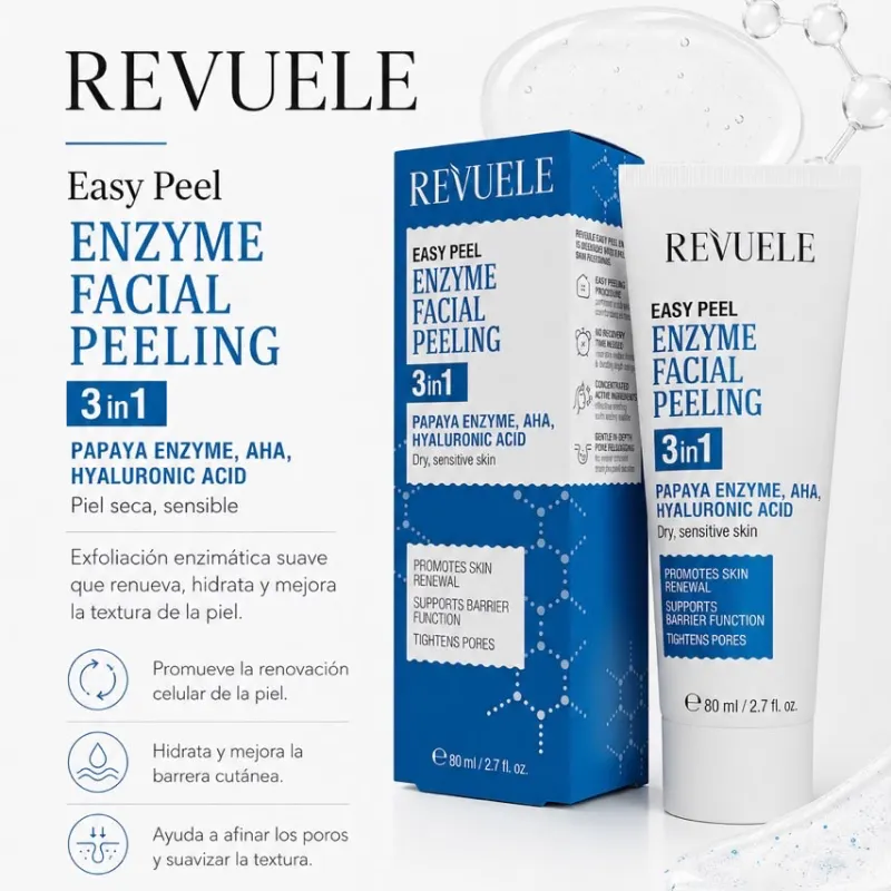 Peeling facial de Papaya Enzyme, AHA y Ácido Hialurónico