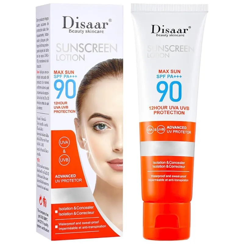 Protector solar facial con color  (SPF:90+)