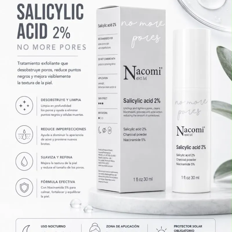 Sérum de Ácido Salicílico – Nacomi Next Level