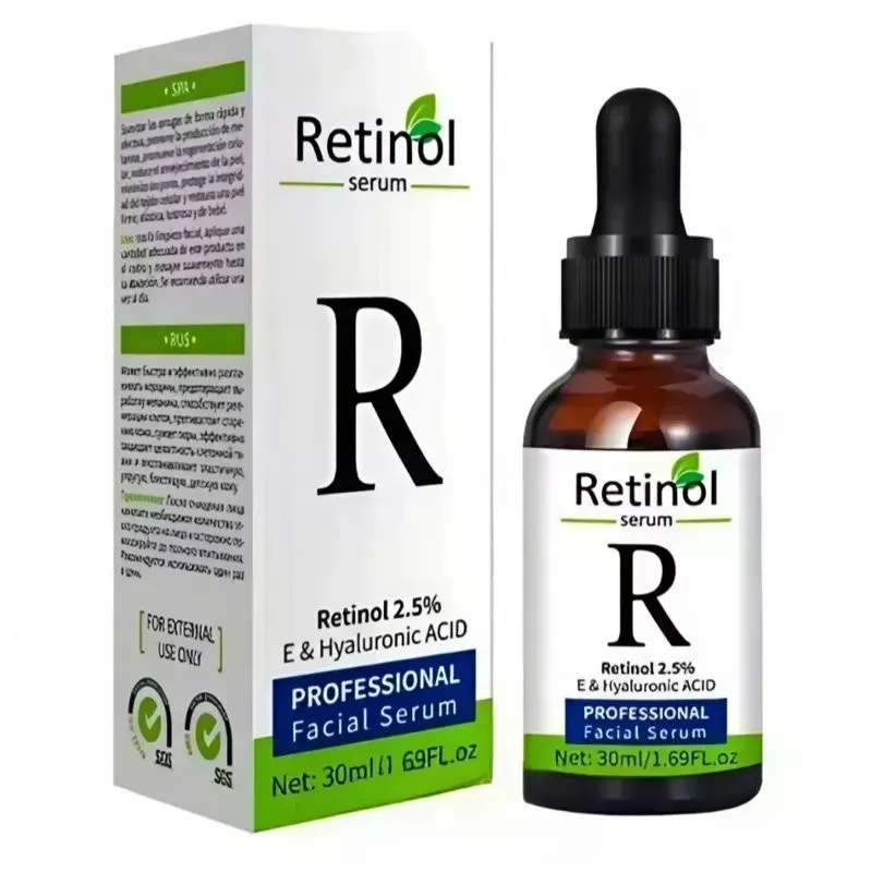 Sérum Facial con Retinol 2.5%, Vitamina E y Ácido Hialurónico
