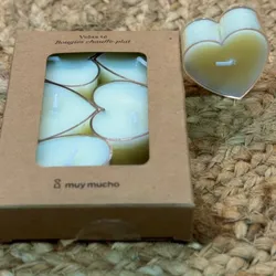 Set de velas en forma de corazón ♥️
