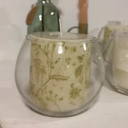 Vela decorativa con porta vela