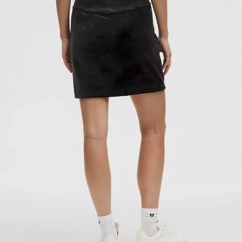 Falda terciopelo Scuba Mini Skirt