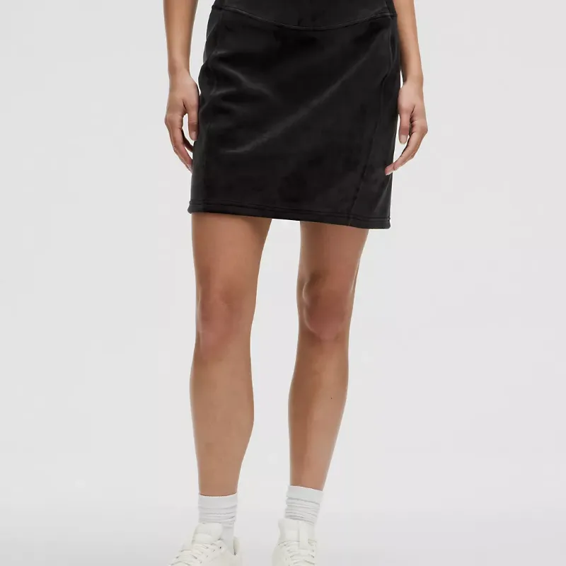 Falda terciopelo Scuba Mini Skirt