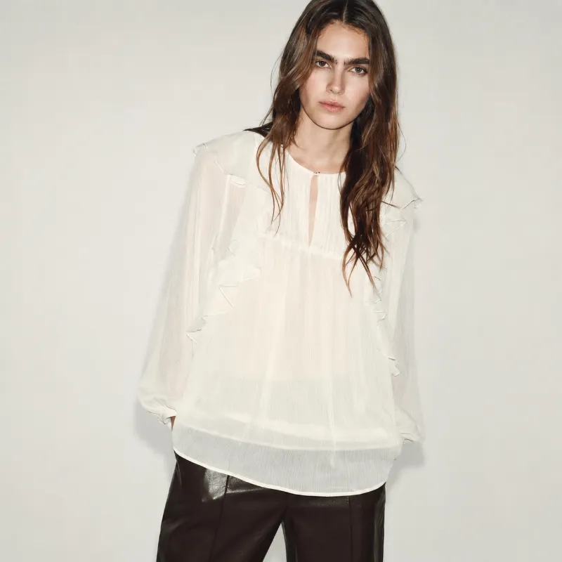Blusa Volantes