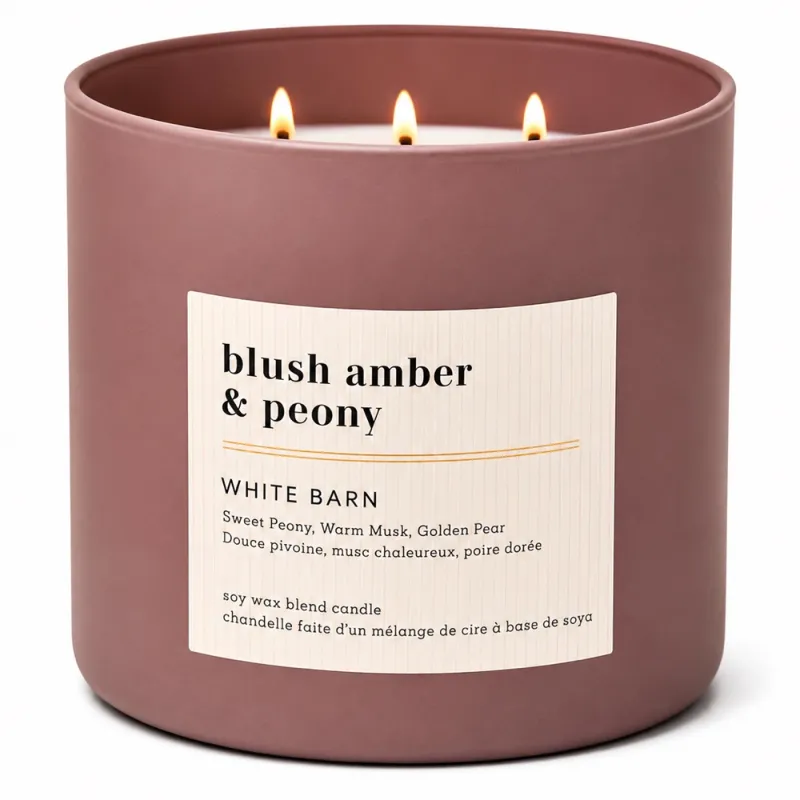 Blush Amber & Peony Candle