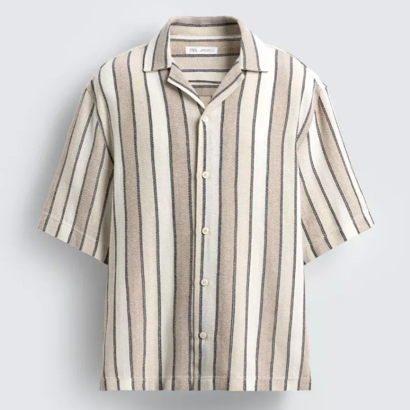 Camisa Jacquard Geométrica