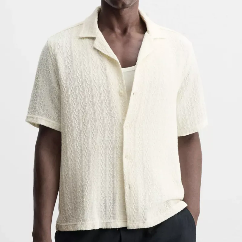 Camisa Jacquard Geométrico 