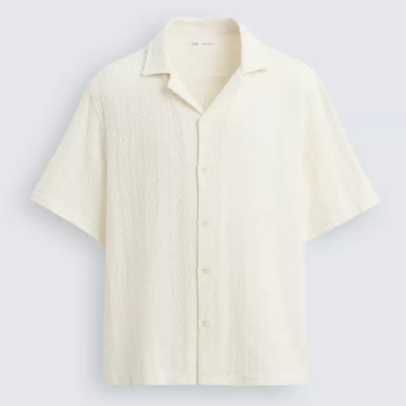 Camisa Jacquard Geométrico 