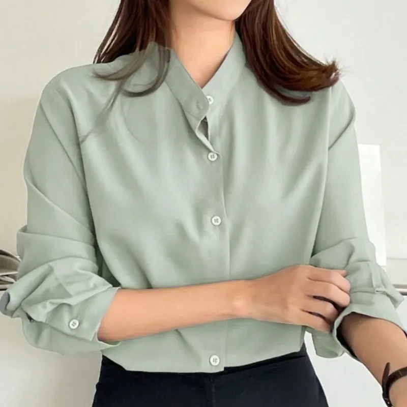 Camisa sólida 