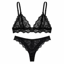 Conjunto lencero Black