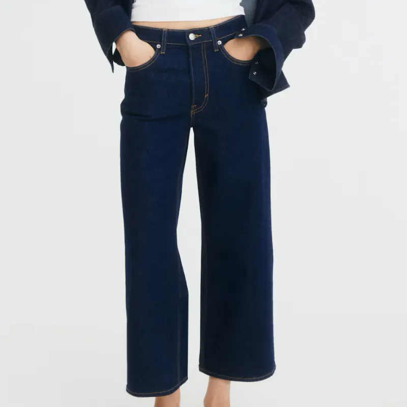 Jean Wide Leg Cropped