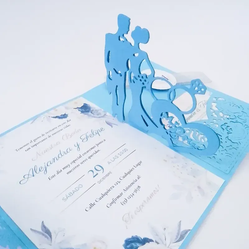 Invitaciones de boda 3D