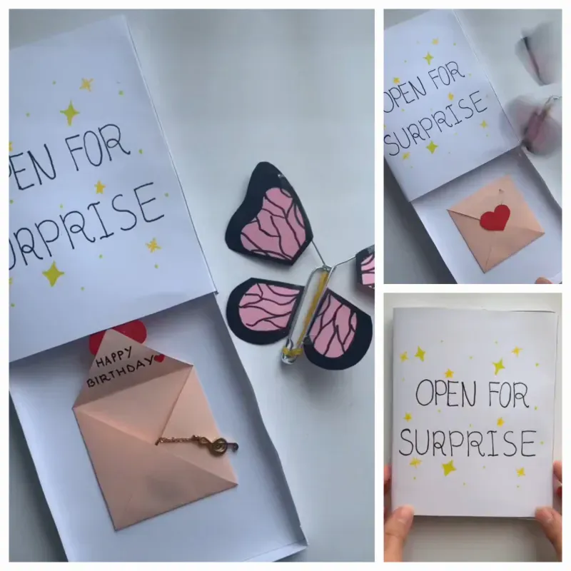 Caja sorpresa con mariposa 🦋 