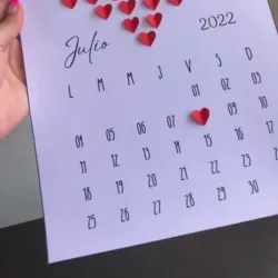 Calendario de corazón 