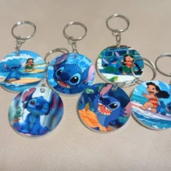 Llaveros acrílicos redondos 