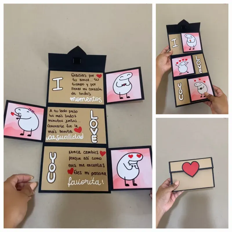 Tarjeta "scrap book expandible"