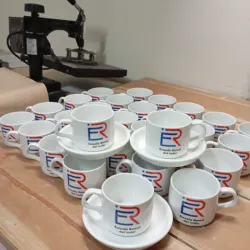 Tazas de cafe con leche