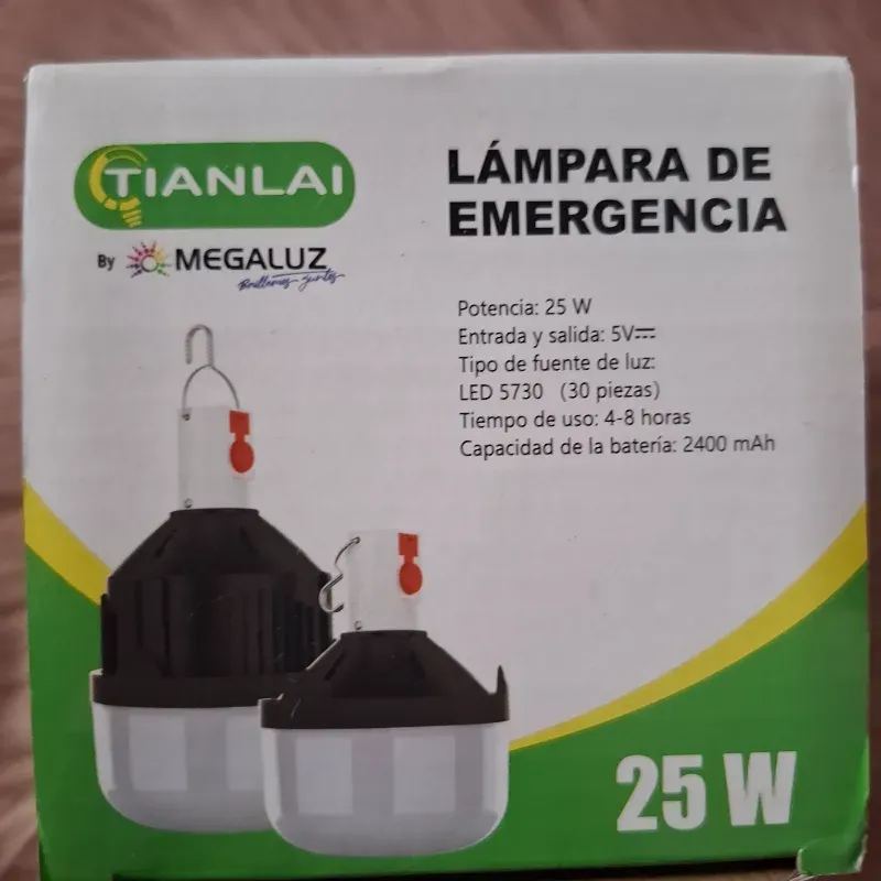 Bombillo recargables 25W