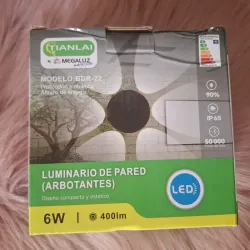 Lámpara arbotantes 6W modelo redondo
