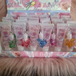 Llavero doble estrella escarcha 