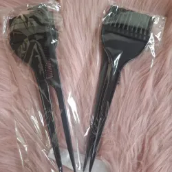 Peine y brocha para tinte