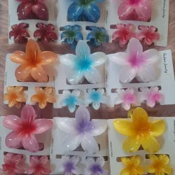 Set de 3 pellizcos de flores