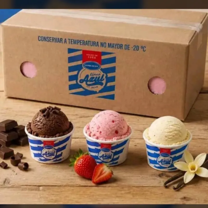 Cajas de helado Nestlé