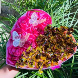 Corazón con bombones