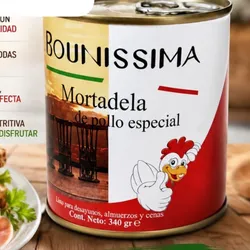 Mortadella especial enlatado