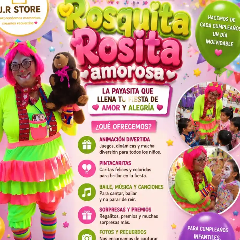 PAYASITA ROSQUITA AMOROSA ❤️