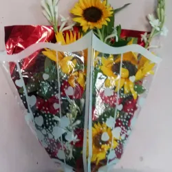 Ramos de Girasoles 🌻y Rosas 🌹 