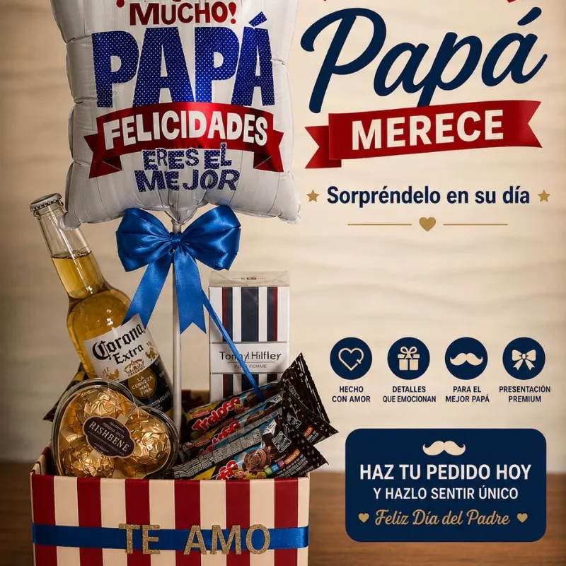Te quiero mucho papá 💙