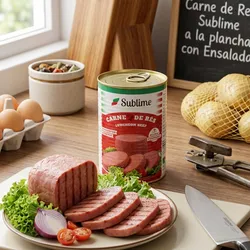 Carne de res enlatada