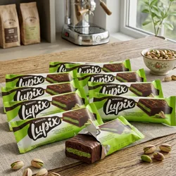 Ponqué de cacao con pistacho