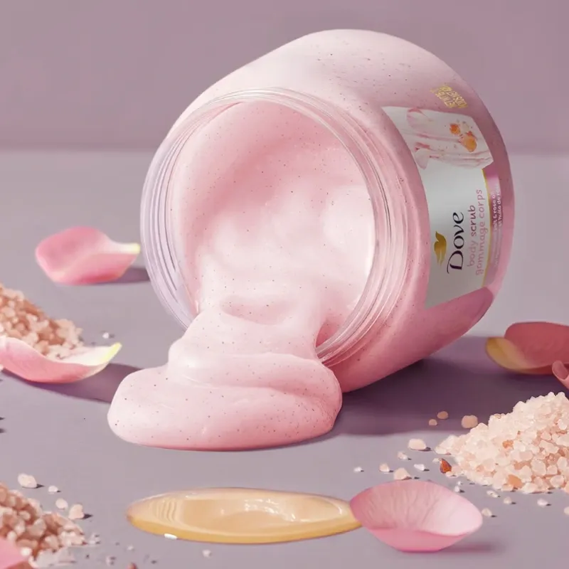 Dove Body Scrub - Sal del Himalaya & Aceite de Rosas