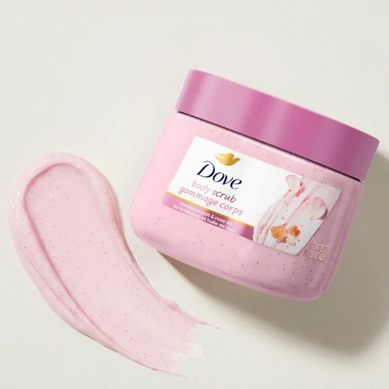 Dove Body Scrub - Sal del Himalaya & Aceite de Rosas