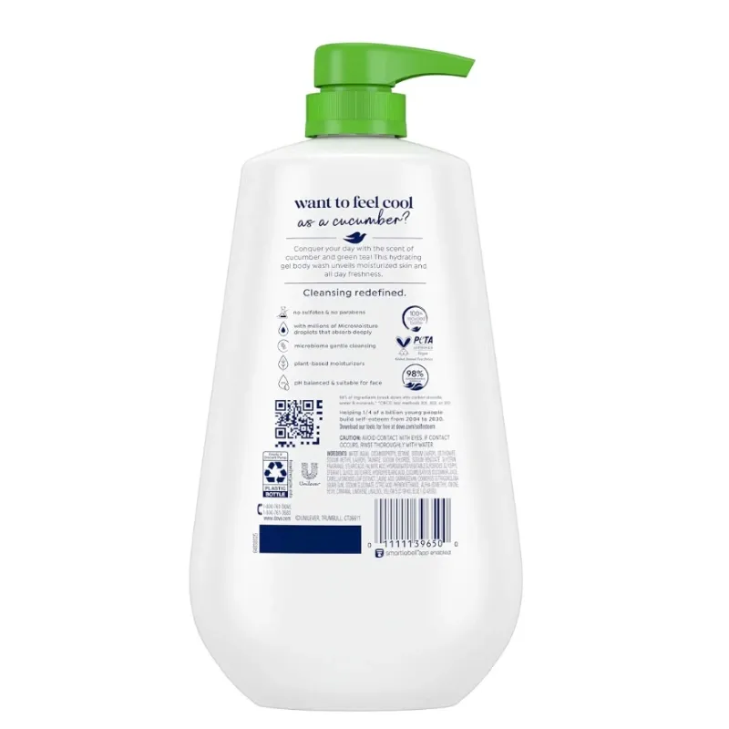 Gel de Baño Dove Refresh – Pepino & Té Verde (905 ml)